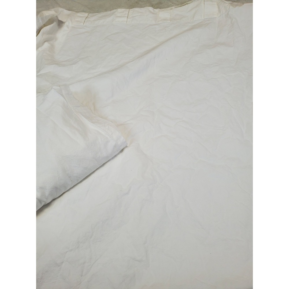West Elm White Cotton Curtain Curtain Drapes Set 48x96 Classic Luxury